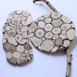 Round Heat stand and four coasters